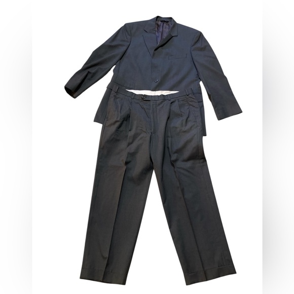 Brooks brothers Gray vintage 2 piece wool suit 346 42 36x31.5